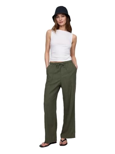 GAP Women's Wide Leg Linen Pants