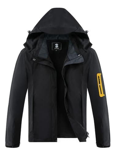 SaphiRose Women's Lightweight Waterproof Raincoat with Removable Hood
