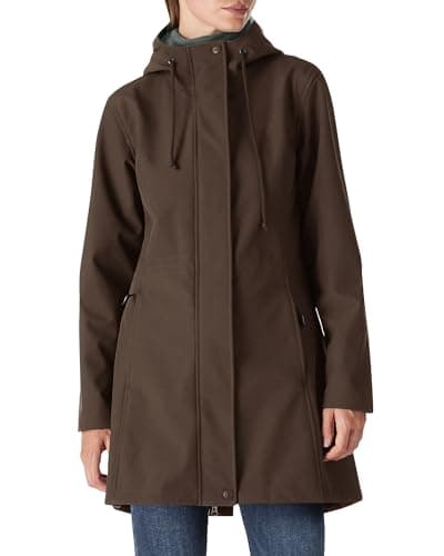 Outdoor Ventures Women's Lightweight Waterproof Fleece Lined Hooded Softshell Jacket