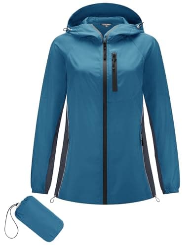 Lomen Lightweight Hooded Water Resistant Active Rain Jacket