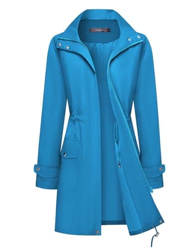 Women's Lightweight Waterproof Rain Jacket with Hood