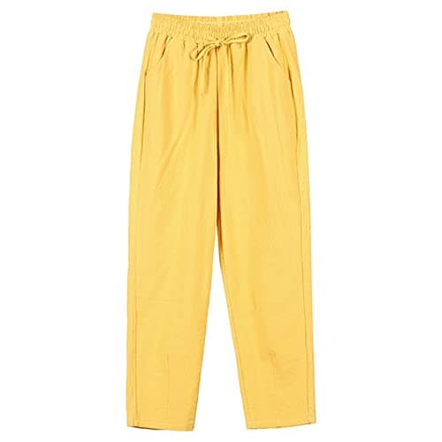 Winhurn Women's Linen Palazzo Pants