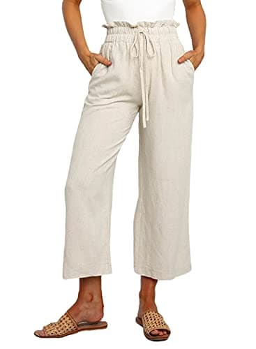 Dokotoo Women's Casual Elastic Waist Comfortable Jogging Pants with Pockets