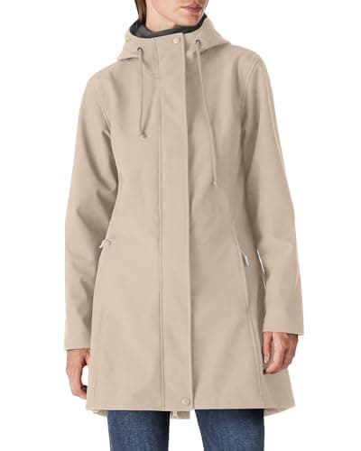 Outdoor Ventures Women's Lightweight Waterproof Fleece Lined Hooded Softshell Jacket