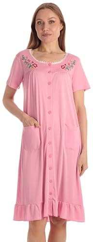 Dreamcrest Short Sleeve Duster Housecoat for Women