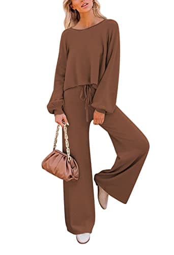 Pink Queen Women's 2-Piece Sweater Set Top & Pants