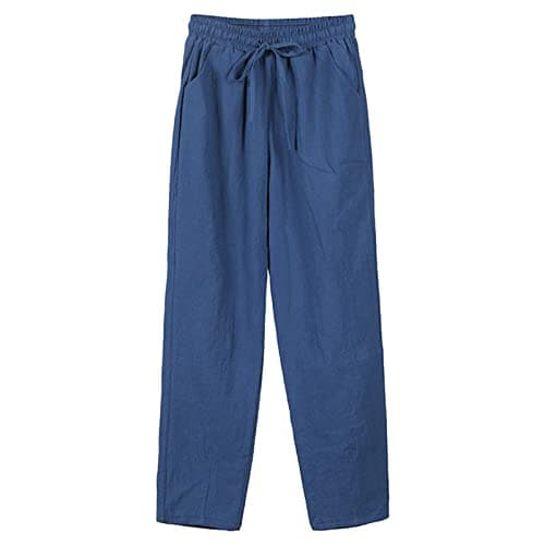 Winhurn Women's Linen Palazzo Pants