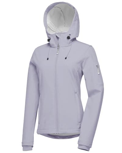 Womens Softshell Fleece Lined Windproof Jacket 33000FT Outdoor Hiking
