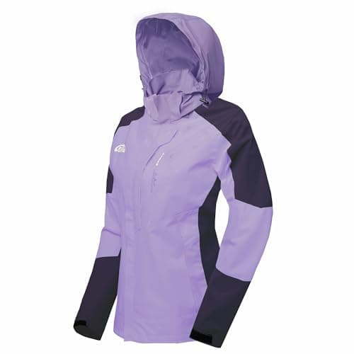 Ginsiom Women's Lightweight Waterproof Rain Jacket with Hood