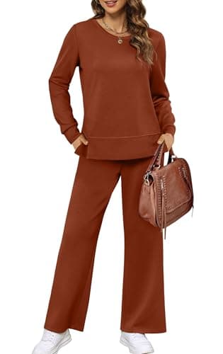 XIEERDUO Women's Wide Leg Tracksuit - Cozy Sweatpants for Fall Travel