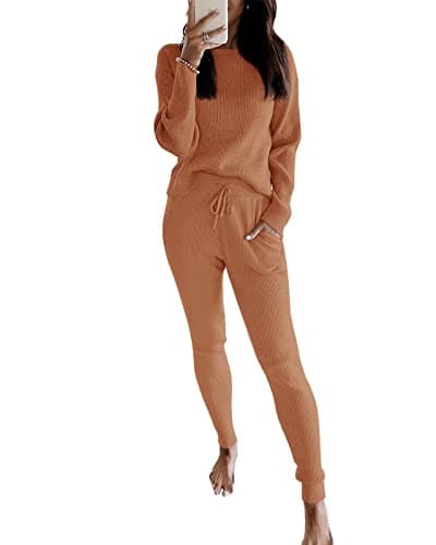 Eurivicy Women's Rib Knit 2-Piece Fall Outfit