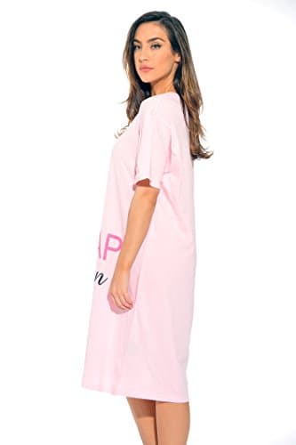 Just Love Oversized Short Sleeve Nightgown with Screen Print for Women