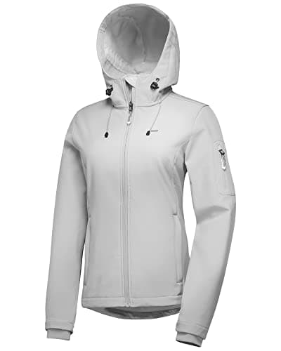 Womens Softshell Fleece Lined Windproof Jacket 33000FT Outdoor Hiking