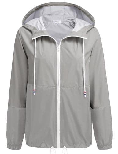 SoTeer Women's Waterproof Hooded Raincoat S-XXXL