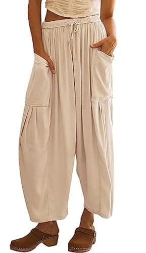 Boho Wide Leg Palazzo Pants for Women