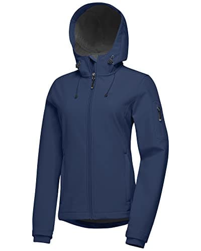 Womens Softshell Fleece Lined Windproof Jacket 33000FT Outdoor Hiking