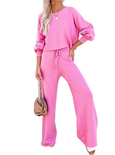 Pink Queen Women's 2-Piece Sweater Set Top & Pants