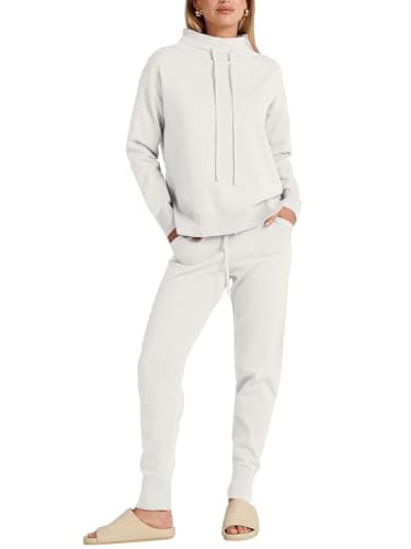 ANRABESS Women Cozy Turtleneck Knit Sweater Set Pants 2024 Fall