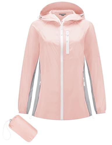 Lomen Lightweight Hooded Water Resistant Active Rain Jacket