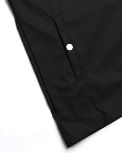 Big Chill Women's Lightweight Waterproof Hooded Rain Jacket - Size 2X, Black