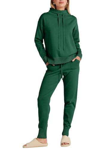 ANRABESS Women Cozy Turtleneck Knit Sweater Set Pants 2024 Fall