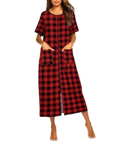 Ekouaer Women's Full Length Housecoat with Pockets