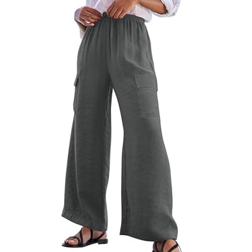 Women's High Waist Wide Leg Beach Boho Pants