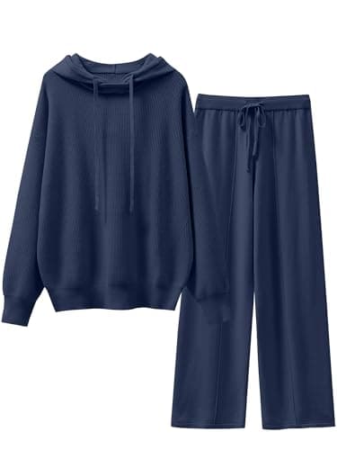 ANRABESS Women's 2 Piece Fall Lounge Sweatsuit Sweater Sets