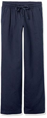 Amazon Essentials Plus Size Women's Linen Blend Wide Leg Drawstring Pant