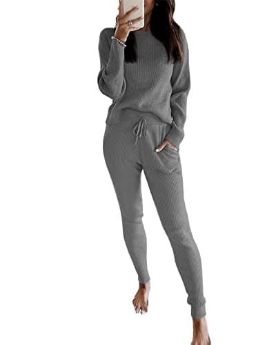 Eurivicy Women's Rib Knit 2-Piece Fall Outfit
