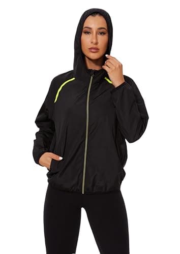 Ningmi Women's Waterproof Hooded Windbreaker Raincoat for Outdoor Hiking