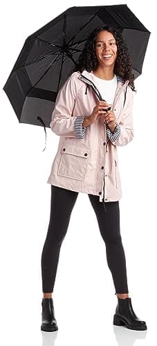 URBAN REPUBLIC Woman’s Water Resistant Rain Jacket with Pockets S-3XL