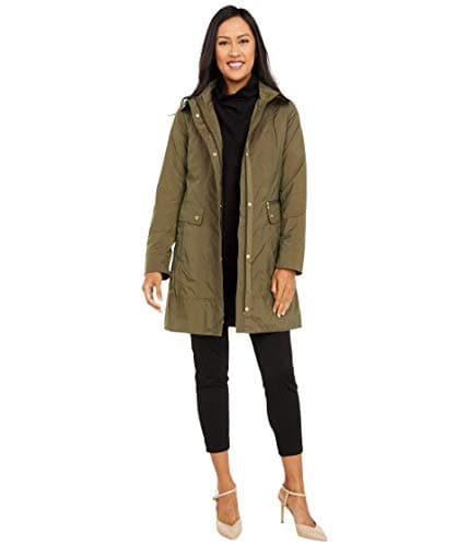 Cole Haan Women's Packable Hooded Rain Jacket