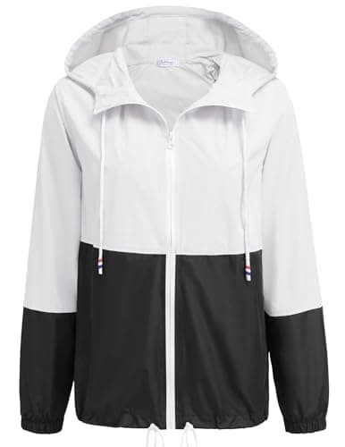 SoTeer Women's Waterproof Hooded Raincoat S-XXXL