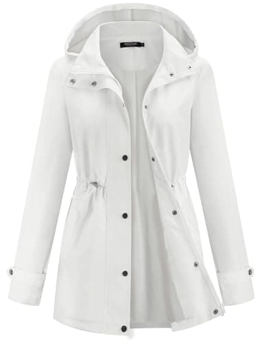 Avoogue Women's Lightweight Hooded Waterproof Raincoat for Hiking and Travel
