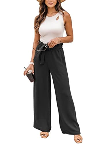 NIMIN High-Waisted Wide Leg Casual Pants for Women