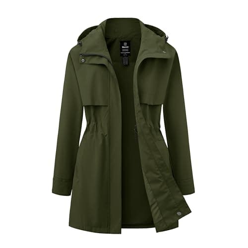 Women's Lightweight Waterproof Rain Jacket with Hood Windbreaker