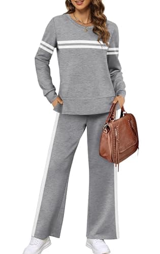 XIEERDUO Women's Wide Leg Tracksuit - Cozy Sweatpants for Fall Travel
