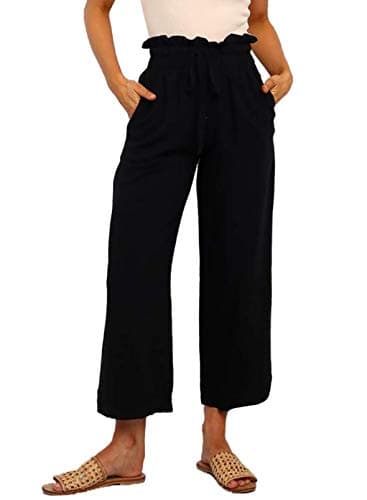 Dokotoo Women's Casual Elastic Waist Comfortable Jogging Pants with Pockets