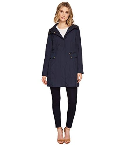Cole Haan Women's Packable Hooded Rain Jacket