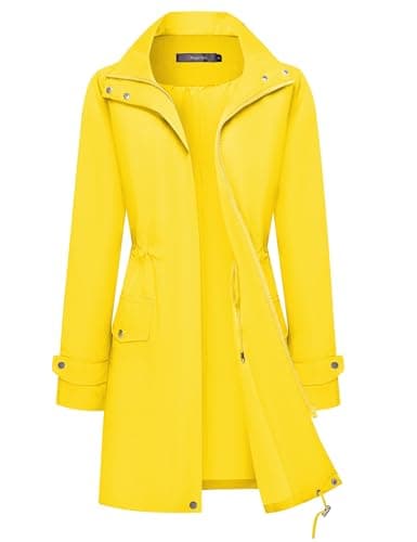 Women's Lightweight Waterproof Rain Jacket with Hood