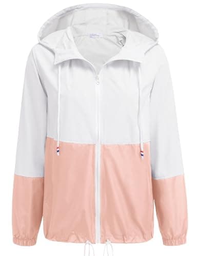 SoTeer Women's Waterproof Hooded Raincoat S-XXXL