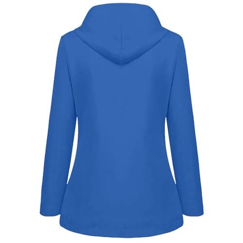 xoxingysm Women's Waterproof Hooded Rain Jacket for Outdoor Hiking