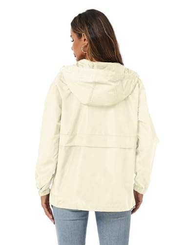 Avoogue Womens Waterproof Hooded Rain Jacket