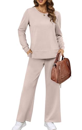XIEERDUO Women's Wide Leg Tracksuit - Cozy Sweatpants for Fall Travel