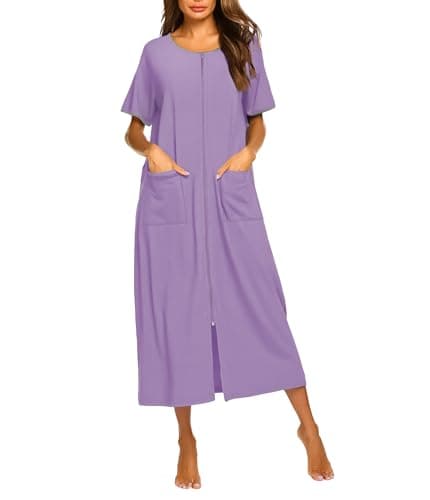Ekouaer Women's Full Length Housecoat with Pockets