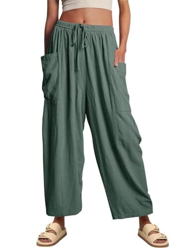 Boho Wide Leg Palazzo Pants for Women