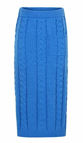 CHARTOU Women's Winter Chunky Cable Knit Sweater & Skirt Set
