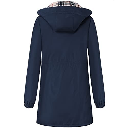Adiwiid Women's Lightweight Waterproof Rain Jacket with Hood