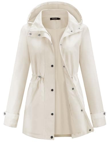 Avoogue Women's Lightweight Hooded Waterproof Raincoat for Hiking and Travel